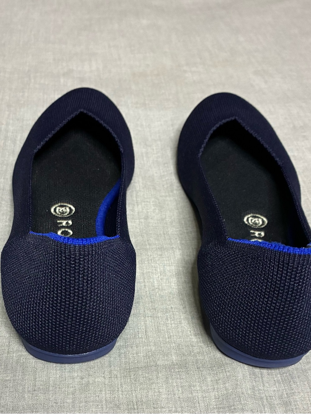Rothy's The Flat Round-Toe Slip-On Shoes in Maritime Navy Size 9 - Picture 3 of 6